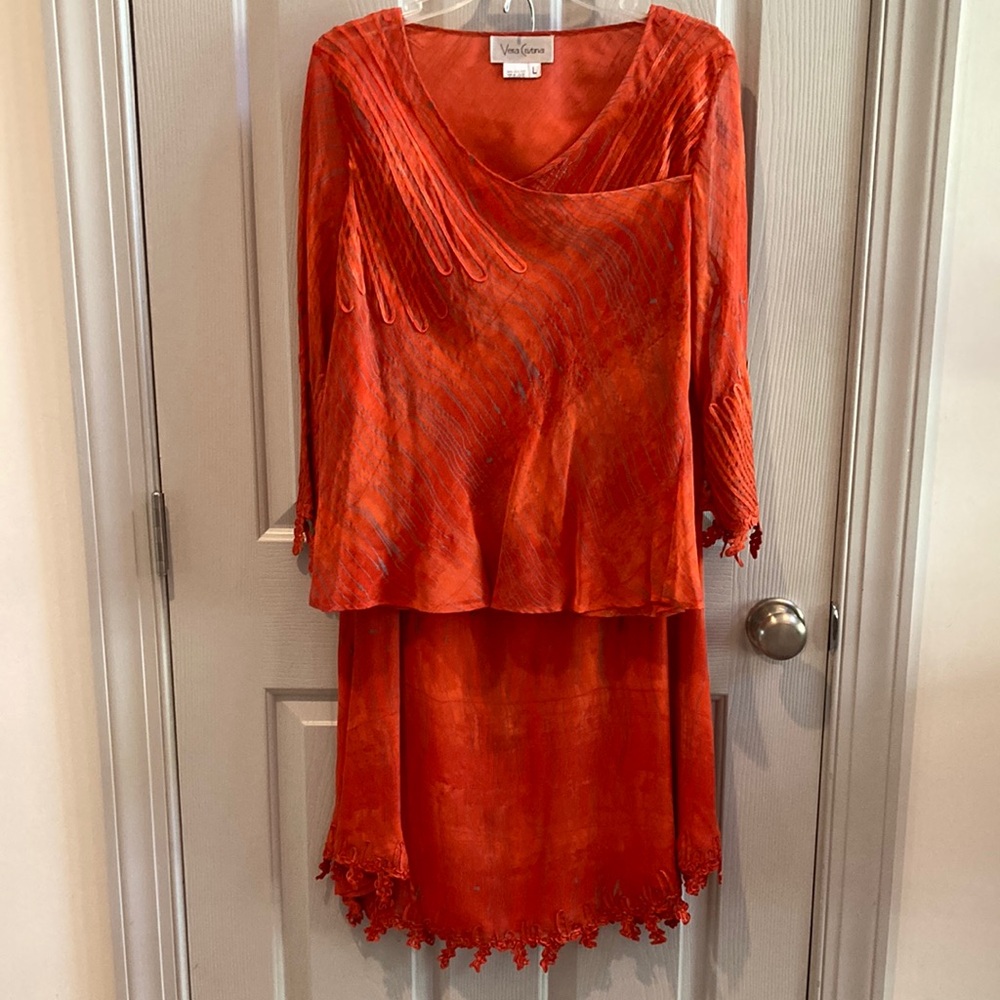 EUC Vera Cristina Two-Piece Dress Set